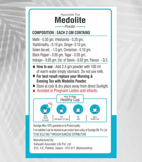 Medolite Powder - ingred